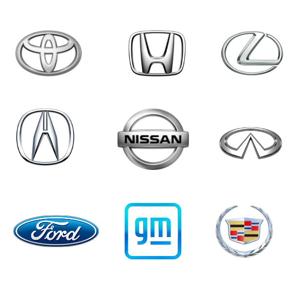 Japanese & American Car Logos